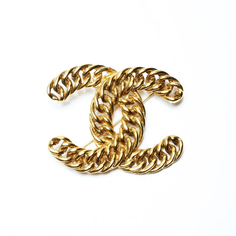 CHANEL COCO Mark Brooch gold WS23670