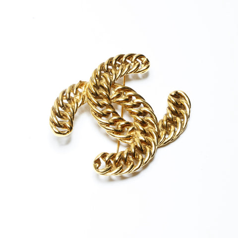 CHANEL COCO Mark Brooch gold WS23670