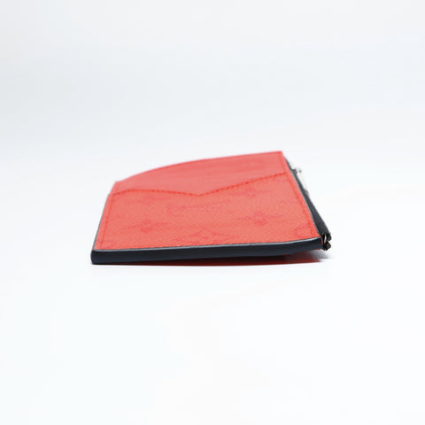 LOUIS VUITTON Taigarama Coin Card Holder Monogram Card Case Red WS23674