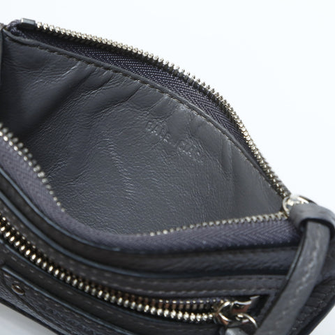 BALENCIAGA Neo Classic Leather Coin Card Case gray WS23675