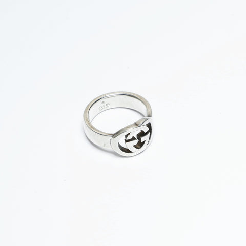 GUCCI Interlocking G 925 #11 Ring Silver WS23676