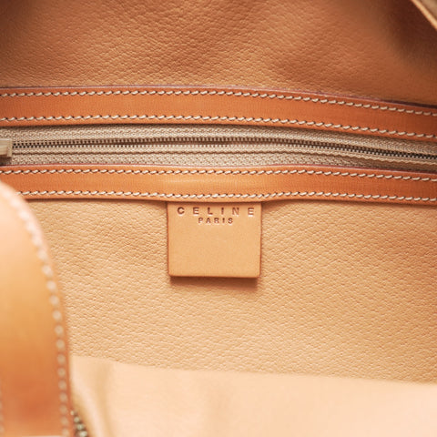 CELINE Macadam PVC Handbag Brown WS23678