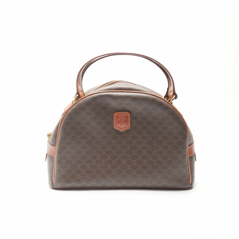CELINE Macadam PVC Handbag Brown WS23678