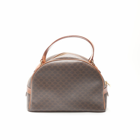 CELINE Macadam PVC Handbag Brown WS23678