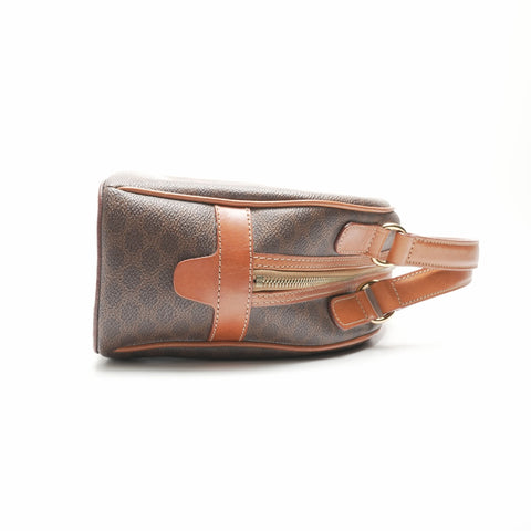 CELINE Macadam PVC Handbag Brown WS23678