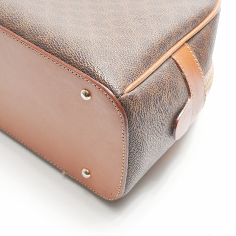 CELINE Macadam PVC Handbag Brown WS23678