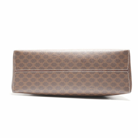 CELINE Macadam PVC Handbag Brown WS23679