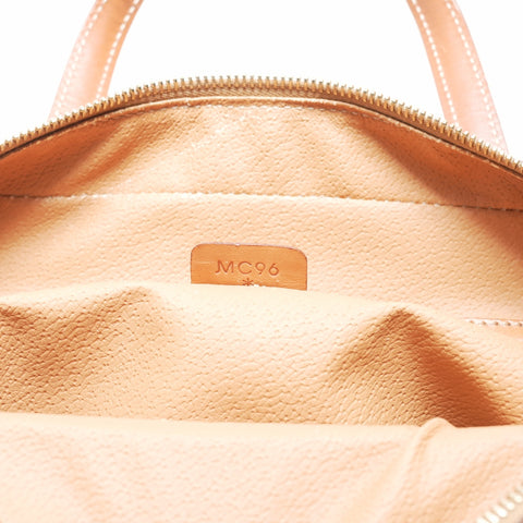 CELINE Macadam PVC Handbag Brown WS23679