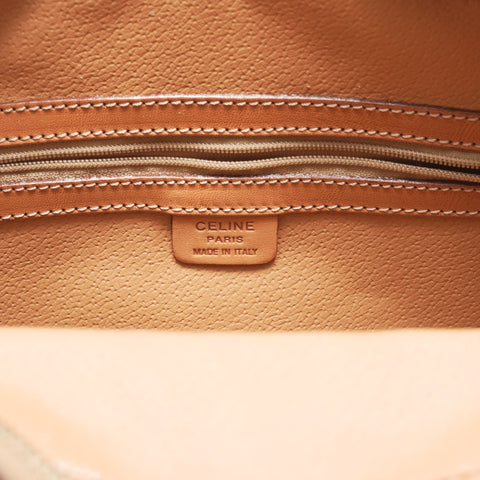 CELINE Macadam PVC Handbag Brown WS23679