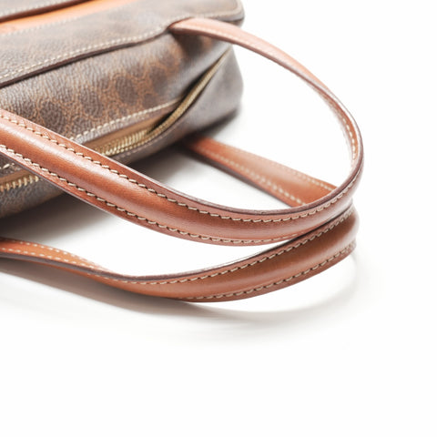 CELINE Macadam PVC Handbag Brown WS23679