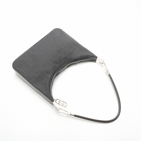 GUCCI GG canvas hand Shoulder Bag black WS23682