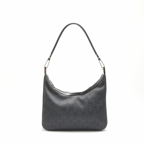 GUCCI GG canvas hand Shoulder Bag black WS23682