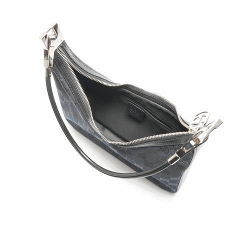 GUCCI GG canvas hand Shoulder Bag black WS23682