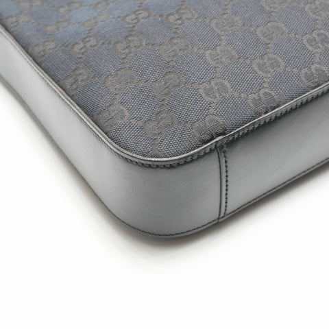 GUCCI GG canvas hand Shoulder Bag black WS23682