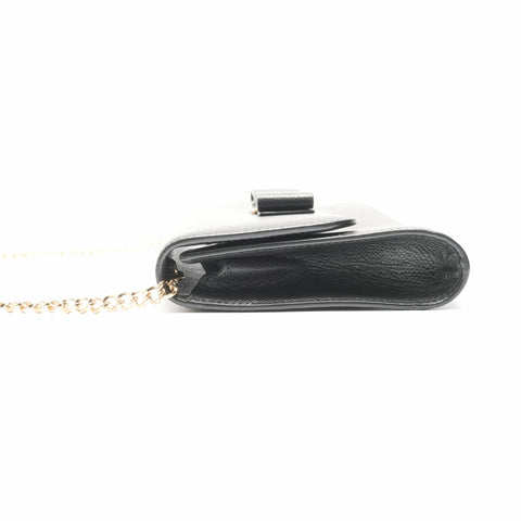 Salvatore Ferragamo Vala Chain Shoulder Bag black WS23685