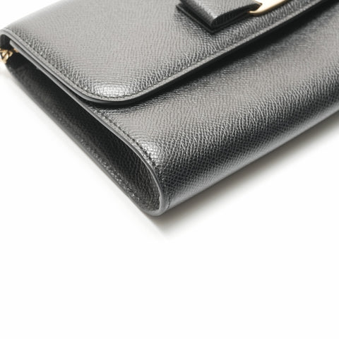 Salvatore Ferragamo Vala Chain Shoulder Bag black WS23685