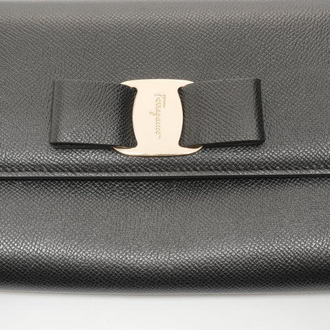 Salvatore Ferragamo Vala Chain Shoulder Bag black WS23685