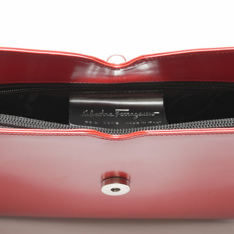 Salvatore Ferragamo Gancini One Shoulder Bag Red WS23686