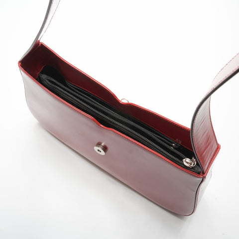 Salvatore Ferragamo Gancini One Shoulder Bag Red WS23686