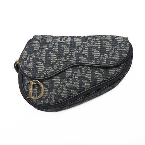 Christian Dior Trotter canvas pouch Pouch Navy WS23687