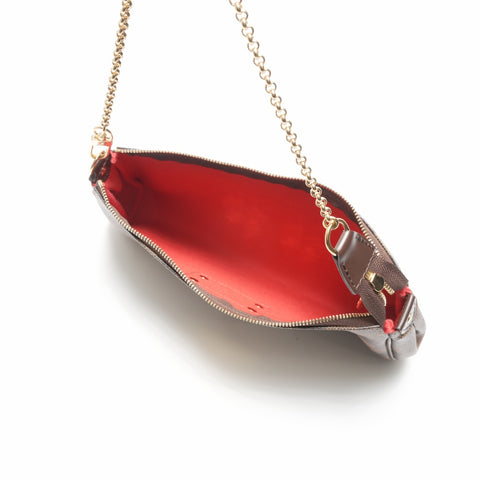 LOUIS VUITTON 2011 2-way Eva Damier PVC Shoulder Bag Brown WS23688