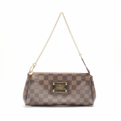 LOUIS VUITTON 2011 2-way Eva Damier PVC Shoulder Bag Brown WS23688