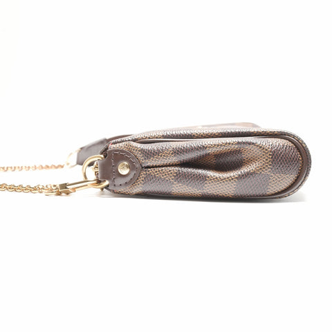 LOUIS VUITTON 2011 2-way Eva Damier PVC Shoulder Bag Brown WS23688