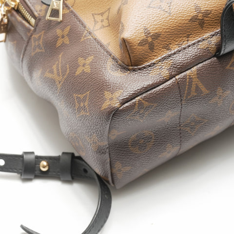 LOUIS VUITTON 2019 M44870 Palm Springs Monogram Reverse Backpack  Daypack Brown WS23689