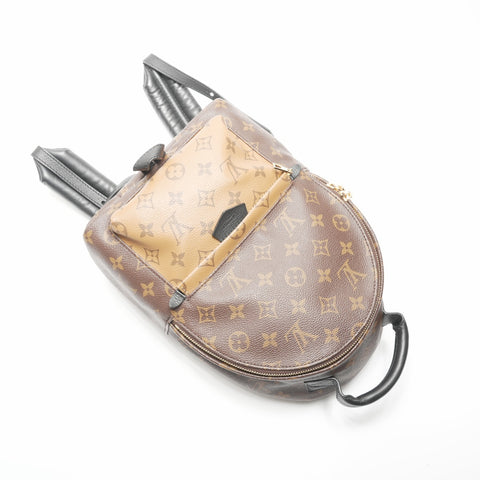 LOUIS VUITTON 2019 M44870 Palm Springs Monogram Reverse Backpack  Daypack Brown WS23689