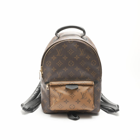 LOUIS VUITTON 2019 M44870 Palm Springs Monogram Reverse Backpack  Daypack Brown WS23689