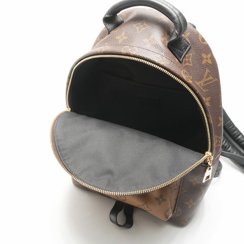 LOUIS VUITTON 2019 M44870 Palm Springs Monogram Reverse Backpack  Daypack Brown WS23689