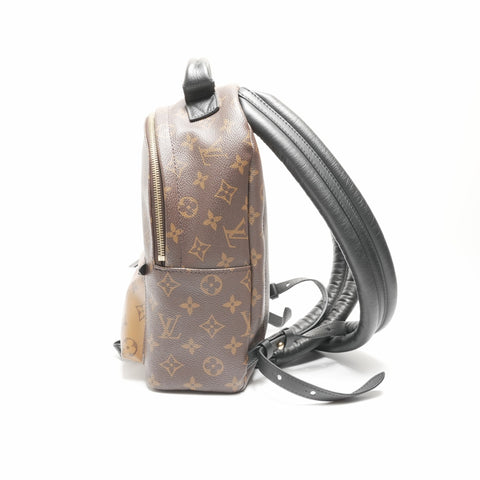 LOUIS VUITTON 2019 M44870 Palm Springs Monogram Reverse Backpack  Daypack Brown WS23689