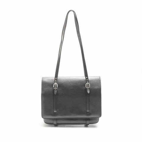 Salvatore Ferragamo leather Shoulder Bag black WS23690