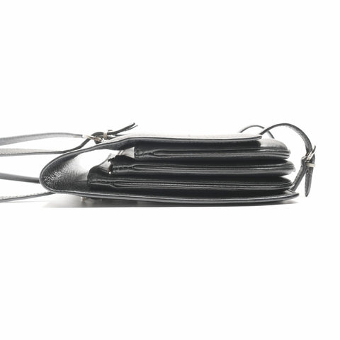 Salvatore Ferragamo leather Shoulder Bag black WS23690
