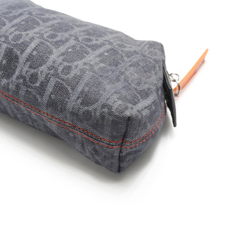 Christian Dior Trotter denim pouch Pouch blue WS23692