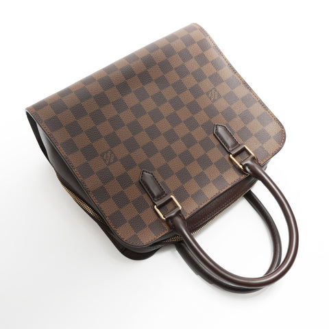 LOUIS VUITTON 2006 N51155 Damier Triana Handbag Brown WS23694
