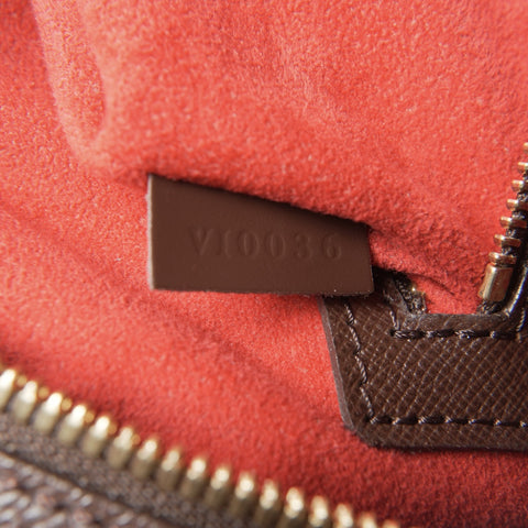LOUIS VUITTON 2006 N51155 Damier Triana Handbag Brown WS23694
