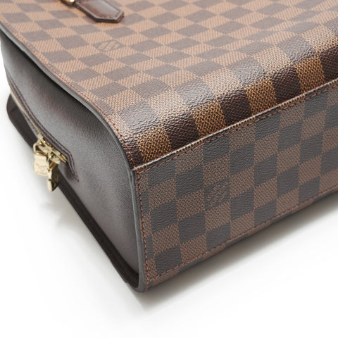 LOUIS VUITTON 2006 N51155 Damier Triana Handbag Brown WS23694