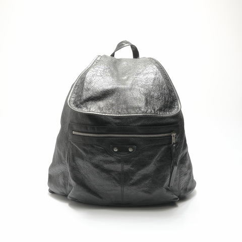 BALENCIAGA Leather Traveler Backpack  Daypack black WS23696