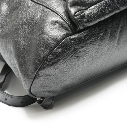 BALENCIAGA Leather Traveler Backpack  Daypack black WS23696