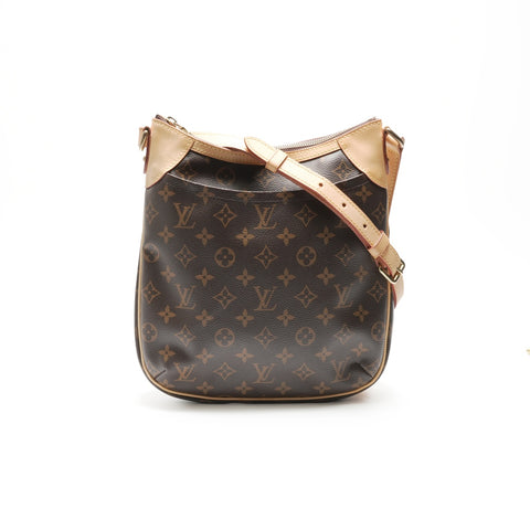 LOUIS VUITTON Monogram Odeon PM Shoulder Bag Brown WS23697