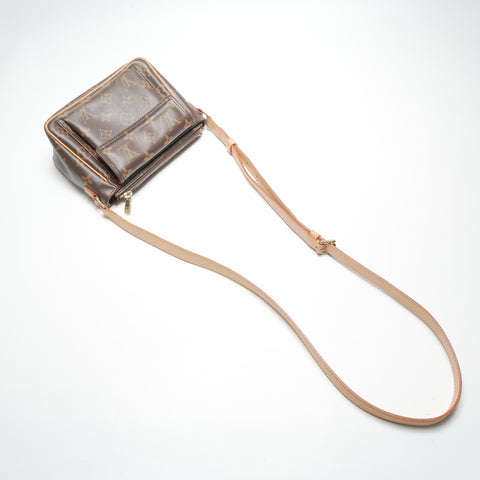 LOUIS VUITTON 2005 M51165 Monogram Viva Cite PM Shoulder Bag Brown WS23699