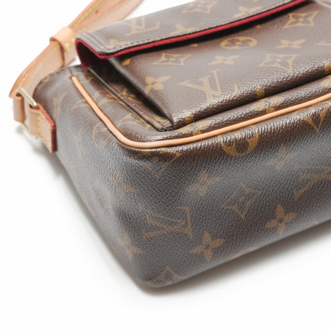 LOUIS VUITTON 2005 M51165 Monogram Viva Cite PM Shoulder Bag Brown WS23699