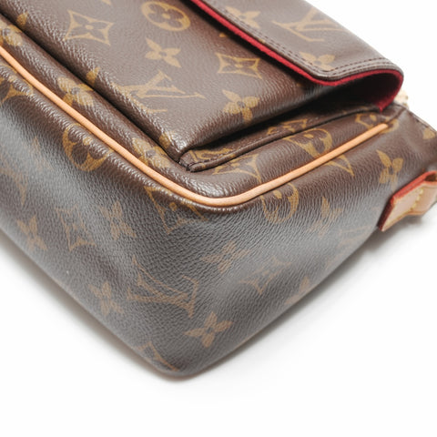 LOUIS VUITTON 2005 M51165 Monogram Viva Cite PM Shoulder Bag Brown WS23699