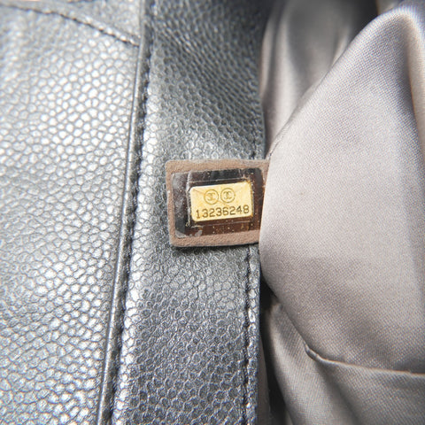 CHANEL No. 13 2009-2010 Caviar COCO Mark Chainshoulder Shoulder Bag black WS23700