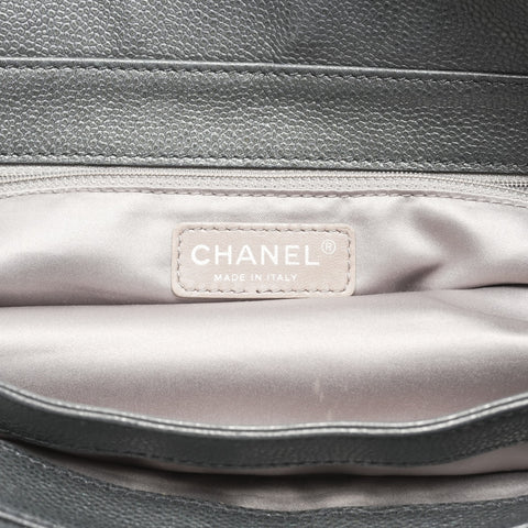 CHANEL No. 13 2009-2010 Caviar COCO Mark Chainshoulder Shoulder Bag black WS23700