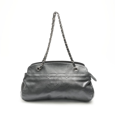 CHANEL No. 13 2009-2010 Caviar COCO Mark Chainshoulder Shoulder Bag black WS23700