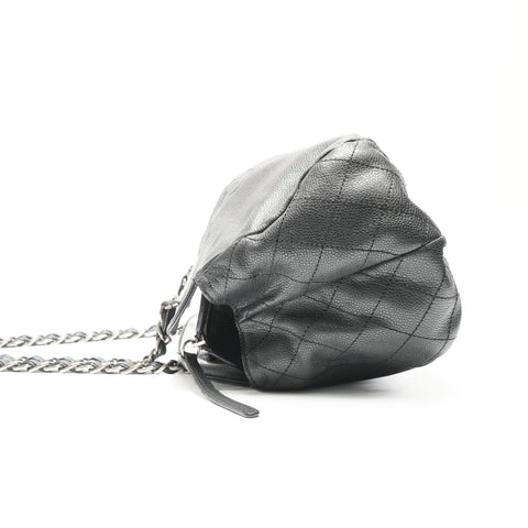 CHANEL No. 13 2009-2010 Caviar COCO Mark Chainshoulder Shoulder Bag black WS23700