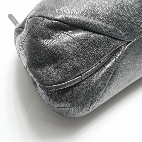 CHANEL No. 13 2009-2010 Caviar COCO Mark Chainshoulder Shoulder Bag black WS23700