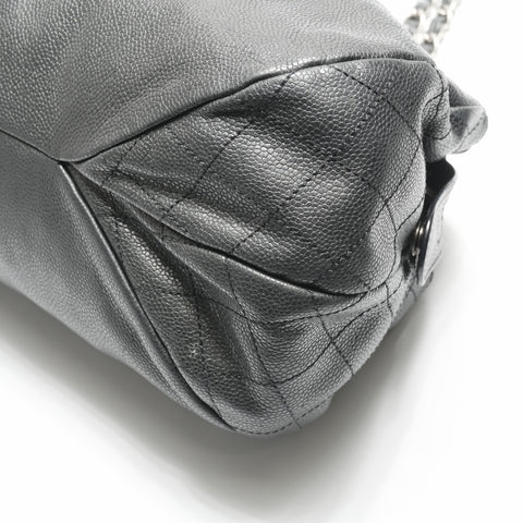 CHANEL No. 13 2009-2010 Caviar COCO Mark Chainshoulder Shoulder Bag black WS23700